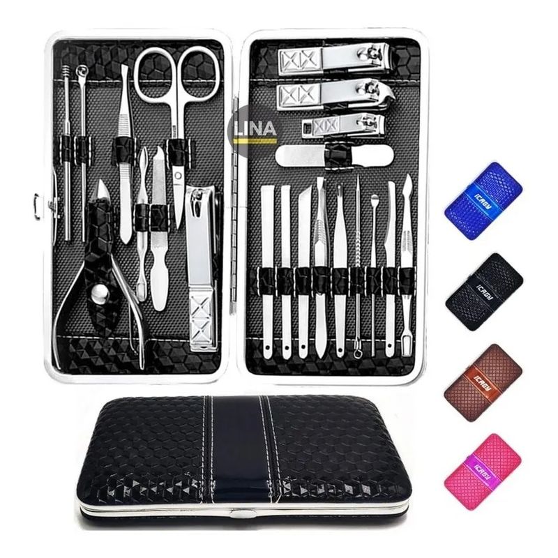 GENERICO - Set De 21 Pcs Herramientas De Manicure Pedicure Kit De Uñas
