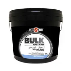 MUSASHI - Proteina Bulk Mass Gain Whey Protein 5 Lbs Vanilla
