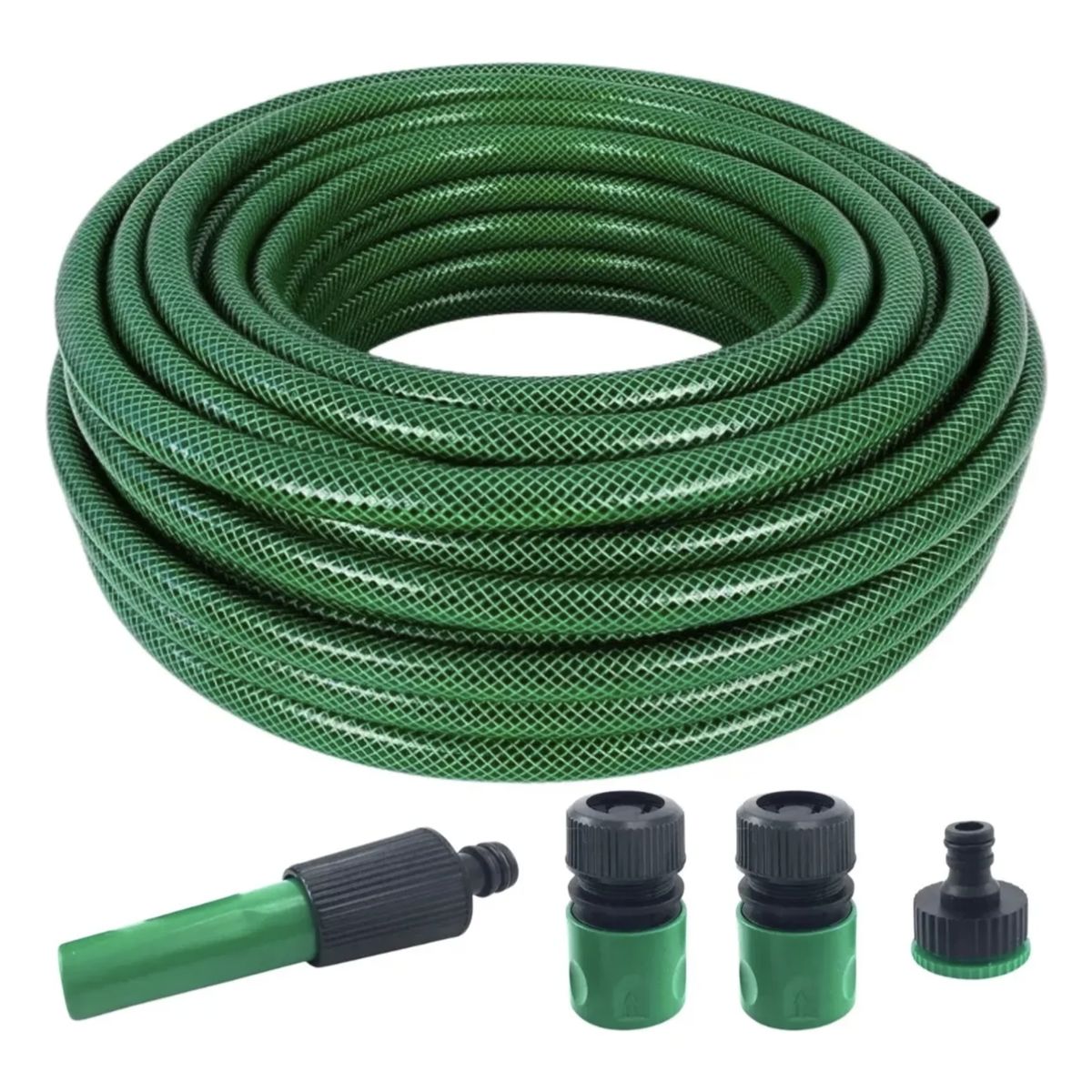 GENERICO - Manguera Reforzada 1/2 Pulgada Rollo 50 Mts Color Verde