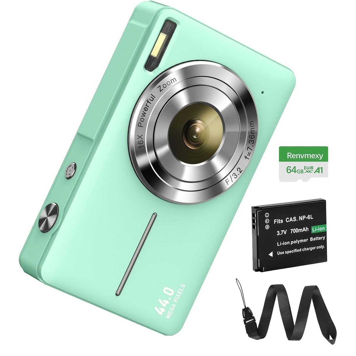 RENVMEXY - Regalo Original Cámara Verde 44MP + 64GB - Aventuras