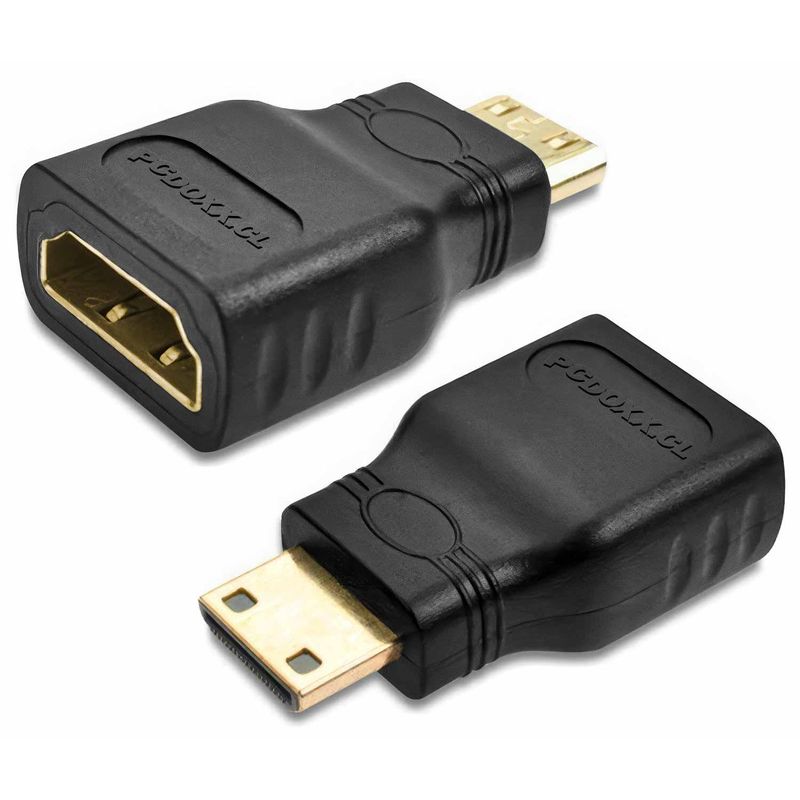 GEN - Adaptador Convertidor Mini Hdmi Camara Tablet T Video Copla - Negro