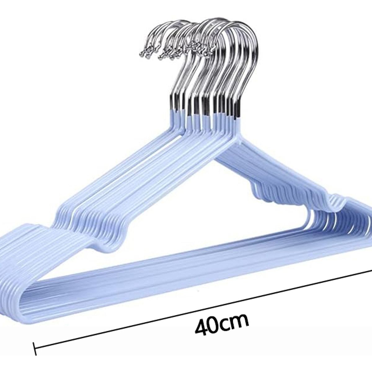 GENERICO - 40pcs Perchas Azules Antideslizantes Y Engrosadas Para Hogar