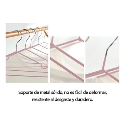 Imagen 2 del producto 40pcs Perchas Azules Antideslizantes Y Engrosadas