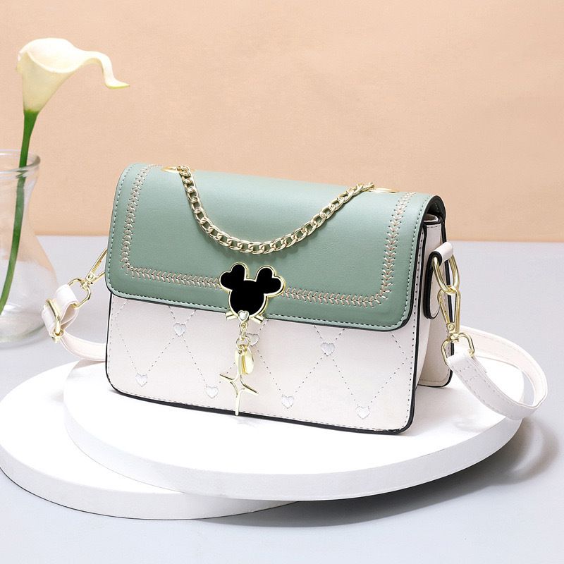 DANWEILE - Bolso bandolera de un solo hombro para mujer pequeño cuadrado