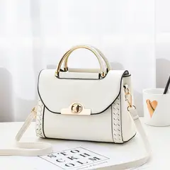 DANWEILE - Bolso cruzado pequeño y versátil a la moda - Blanco