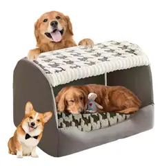 EVERSO - Cama De Perros Mediano Gatos Mascotas De Cozy Removable 45cm