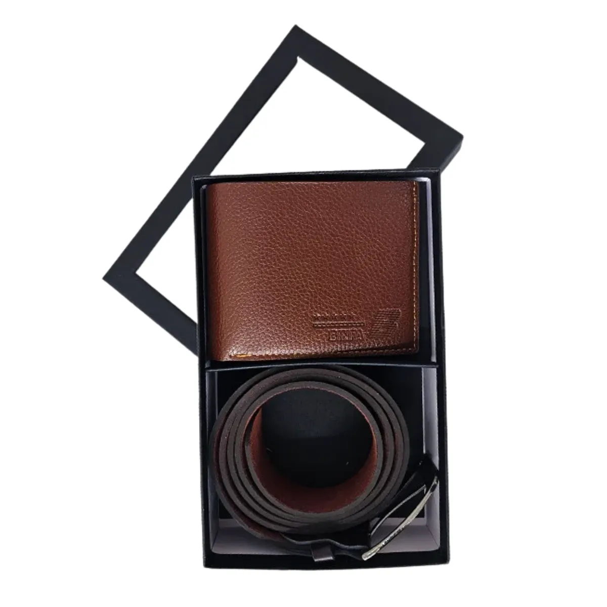 EKOL TACTICA MILITAR - Cartera Billetera Vintage Cuero Con Cinturón De Cuero Detalle Regalo