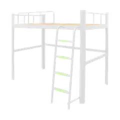 GENERICO - Cama alta Strong 1 plaza blanco