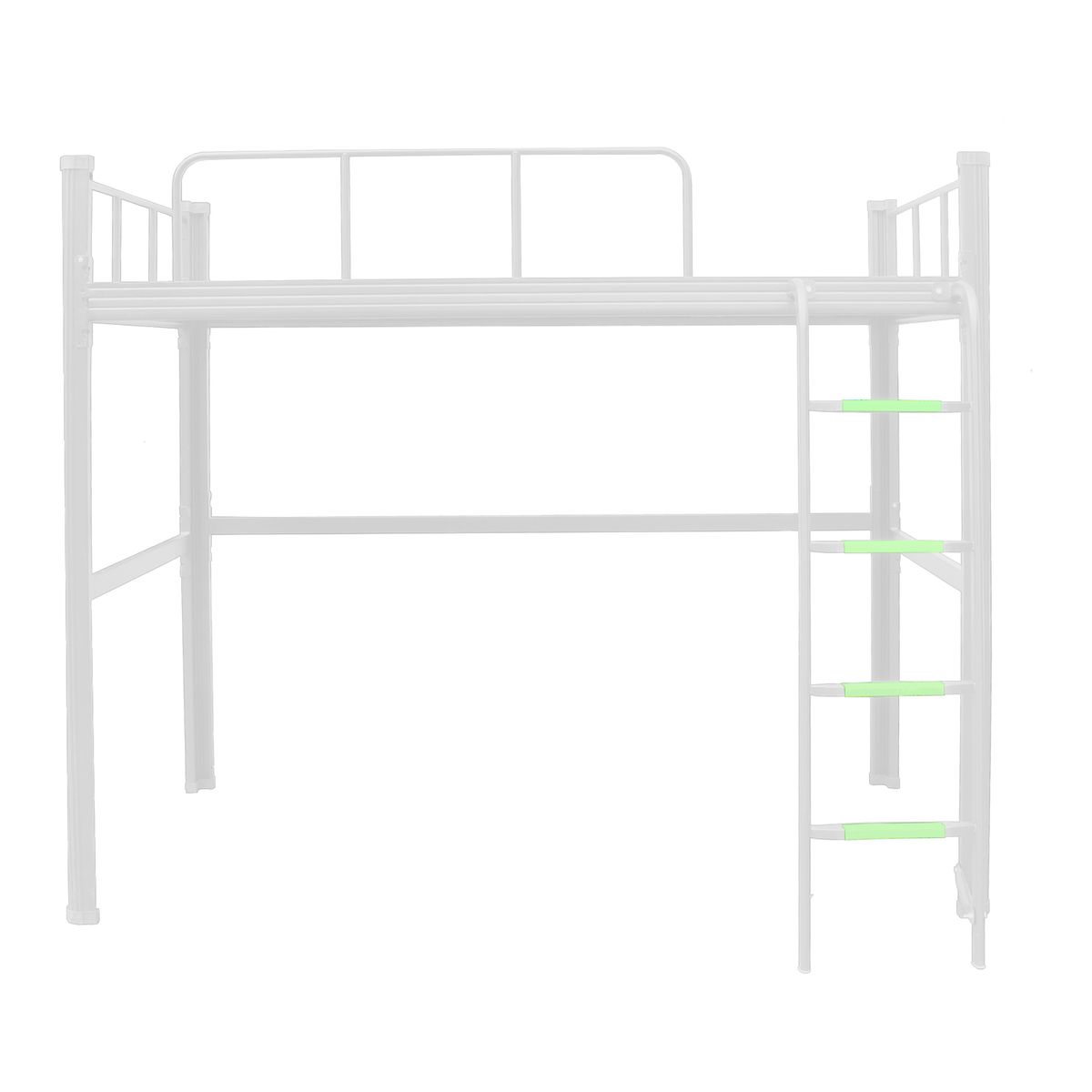 GENERICO - Cama alta Strong 1.5 plaza blanco