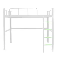 GENERICO - Cama alta Strong 1.5 plaza blanco