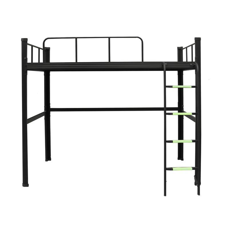 GENERICO - Cama alta Strong 1.5 plaza Negro