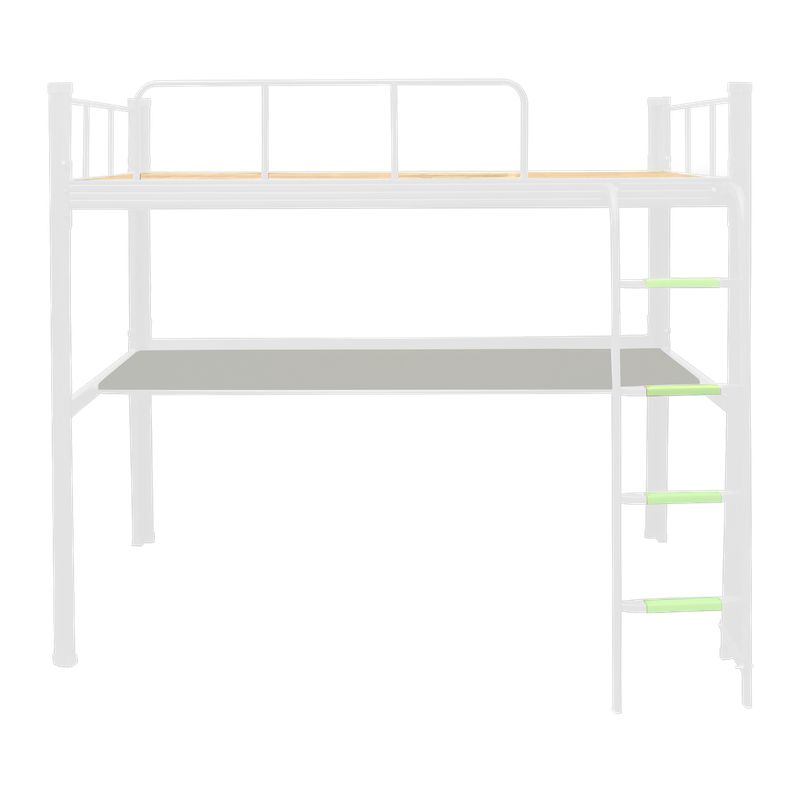 GENERICO - Cama alta con escritorio Strong 1.5 plaza blanco