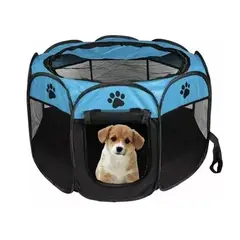 GENERICO - Corral Jaula Para Perro Gato Conejo Plegable Mascota Casa M