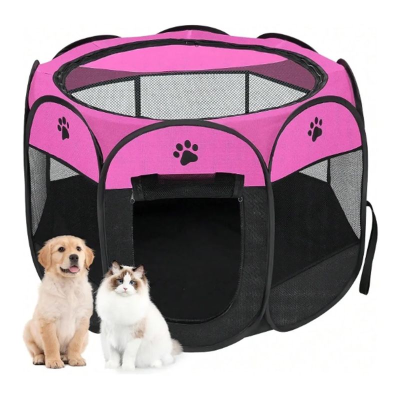GENERICO - Corral Jaula Para Perro Gato Conejo Plegable Mascota Casa M