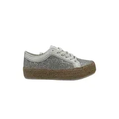 HERIEL - Zapatilla Plateada Plataforma Mujer