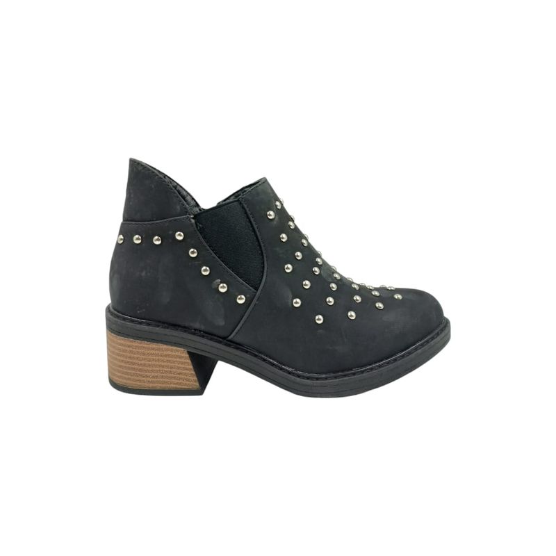 HERIEL - Botín Negro Tachas Mujer