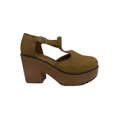 HERIEL - Zapato Café Plataforma Mujer