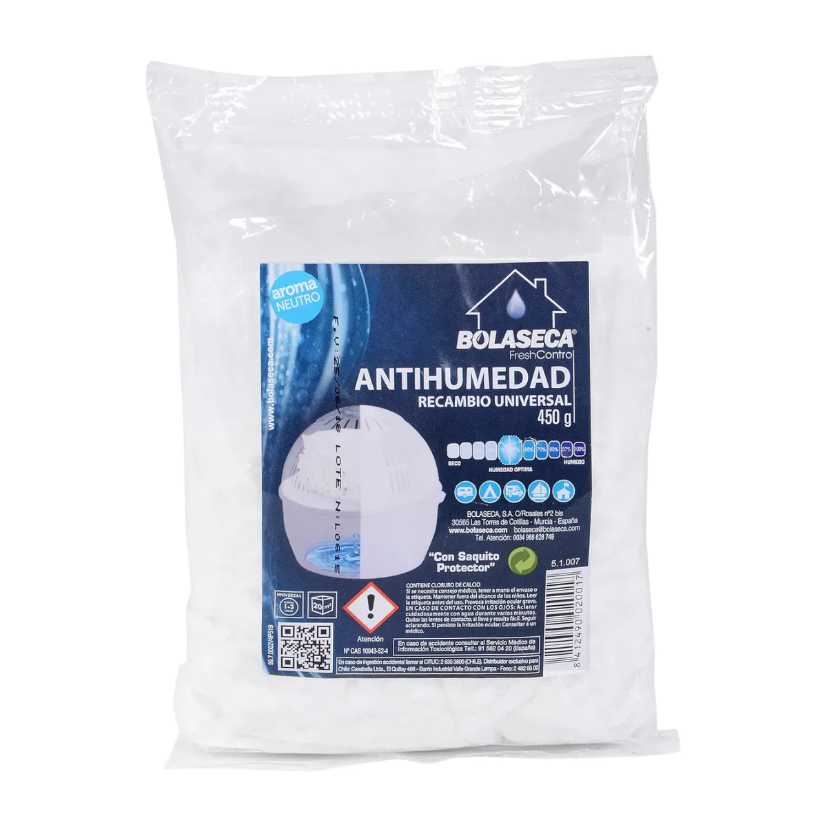 GENERICO - Sistema Antihumedad Bolaseca Recarga 450gr