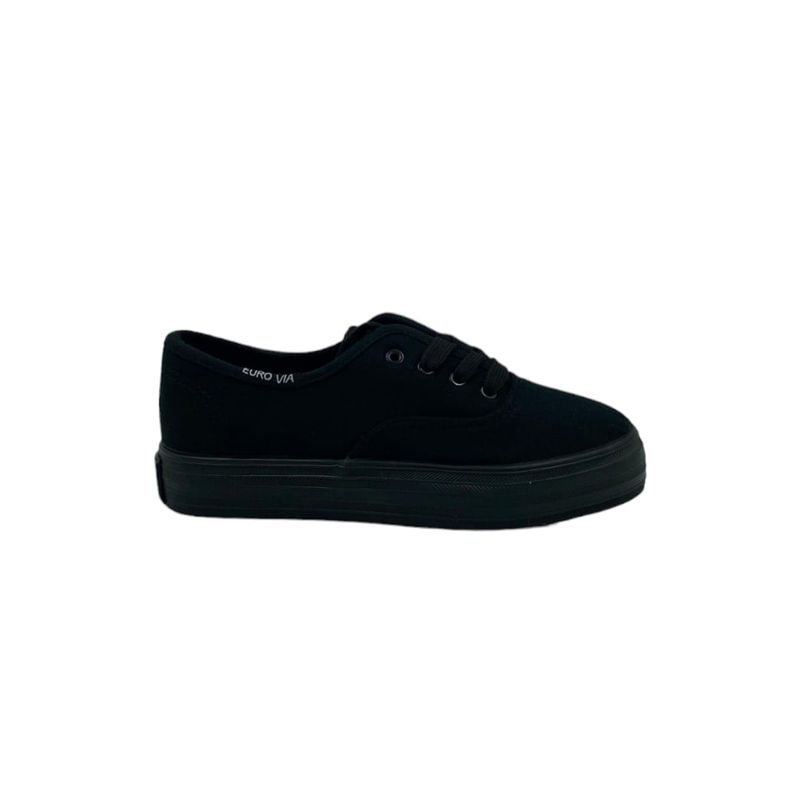 HERIEL - Zapatilla Negra Plataforma Mujer