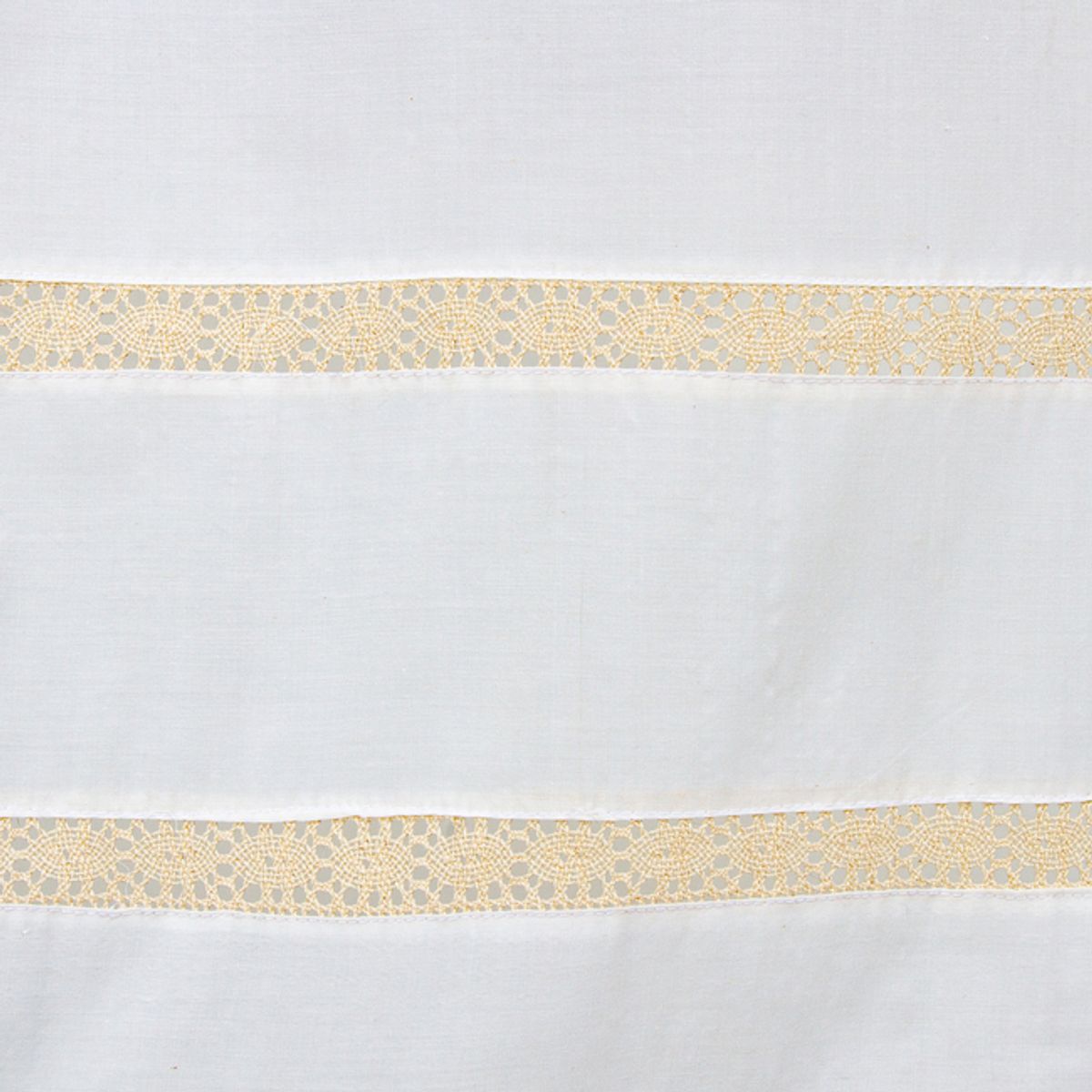 GENTILE - CORTINA DE BAÑO MEDIDA ESPECIAL COLOR CRUDO BOLILLO CRUDO  200X200 CMS