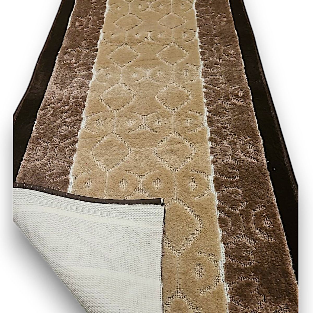 MROTTO - Alfombra Pasillo Cafe 80 cm x 2 metros ANTIDESLIZANTE Sin Terminacion