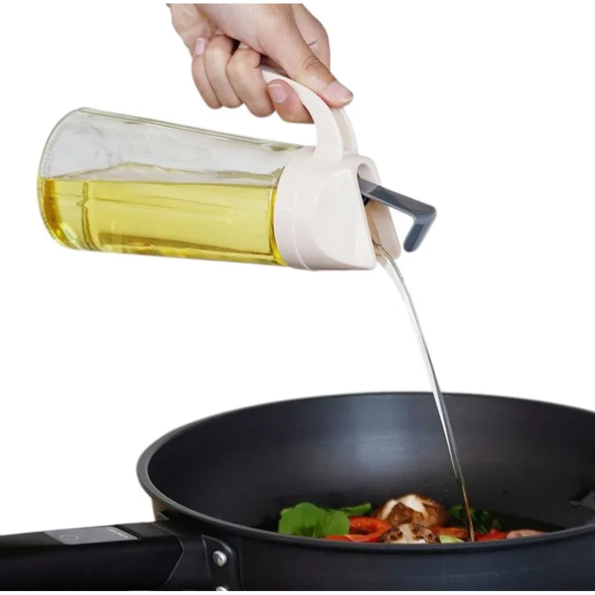 GENERICO - Dispensador De Aceite Y Vinagre De Vidrio 630 Ml Antigoteo