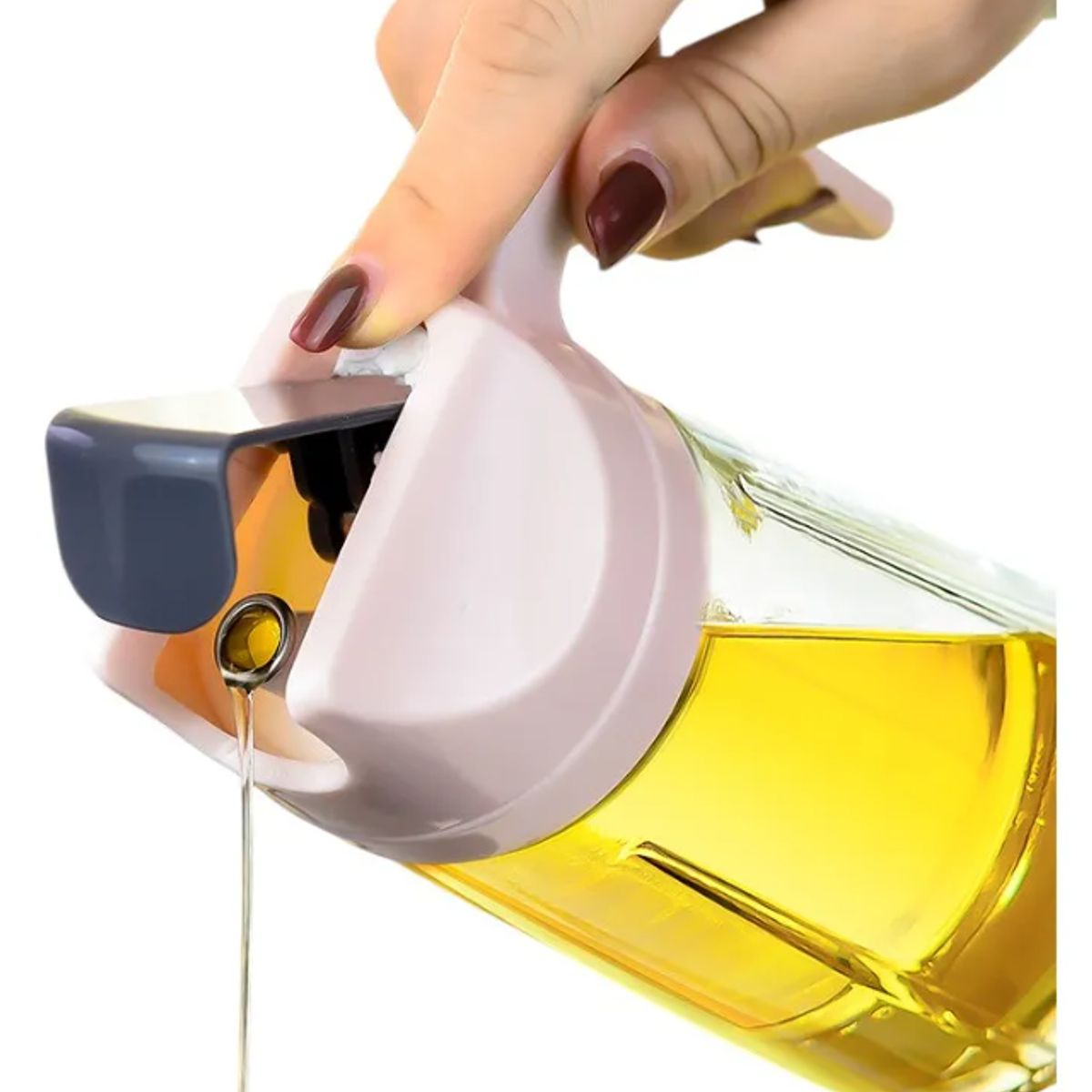 GENERICO - Dispensador De Aceite Y Vinagre De Vidrio 630 Ml Antigoteo