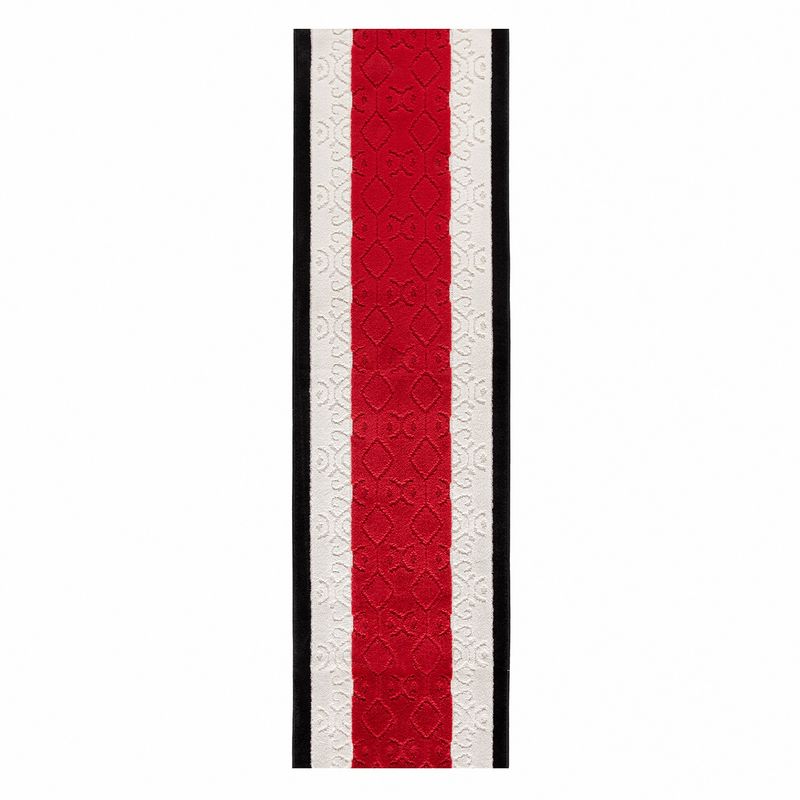 MROTTO - Alfombra Pasillo Rojo 80 cm x 2 metros ANTIDESLIZANTE Sin Terminacion