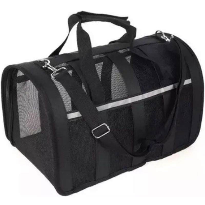 ATLAS - Bolso Transporte Mascotas Talla S Negro