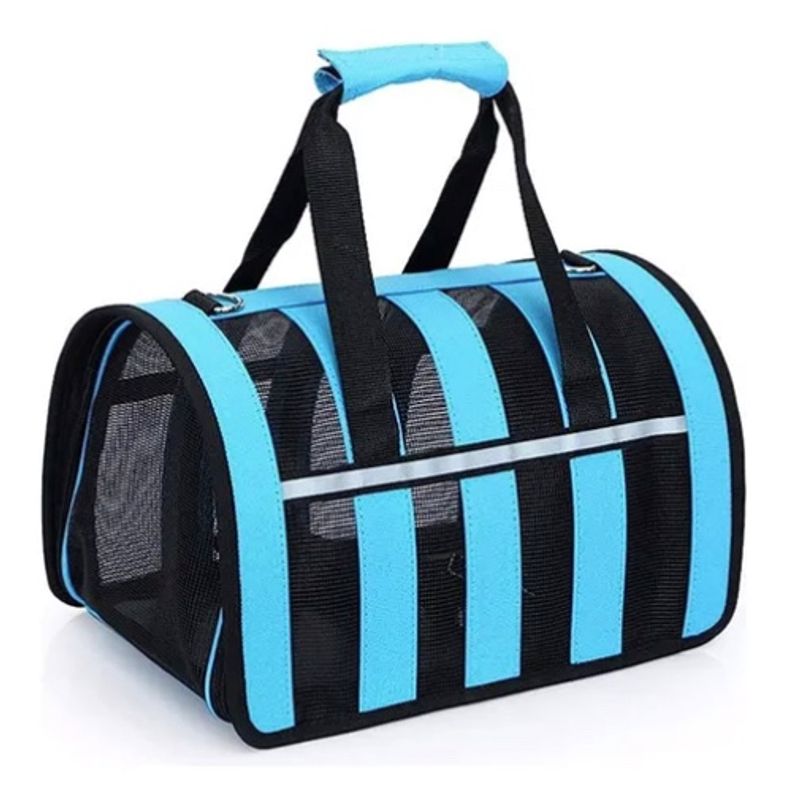 ATLAS - Bolso Transporte Mascotas Talla S Azul