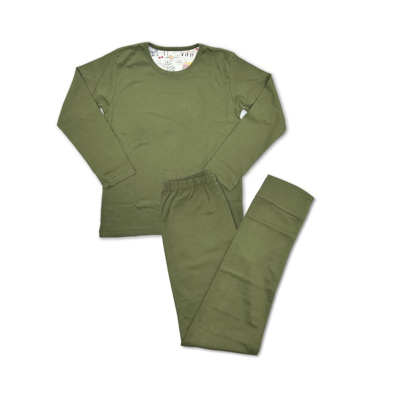 LITTLE BEE - Pijama largo Teens Green