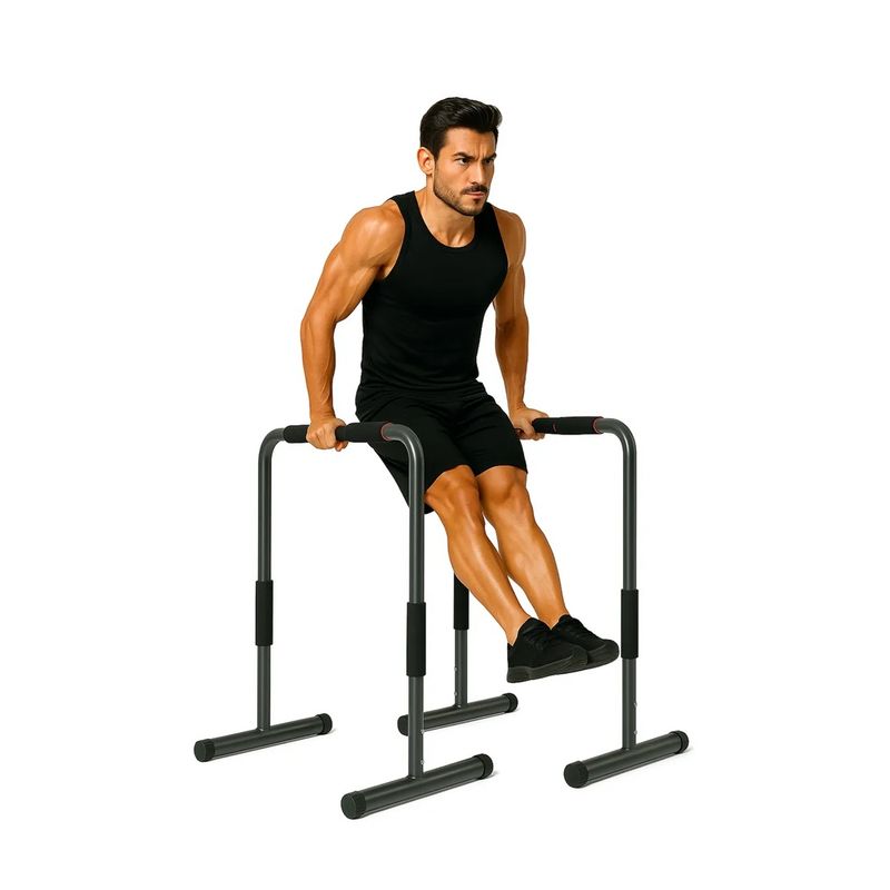 GENERICO - Barra Paralelas Calistenia Multifuncional Ejercicios 78-90cm