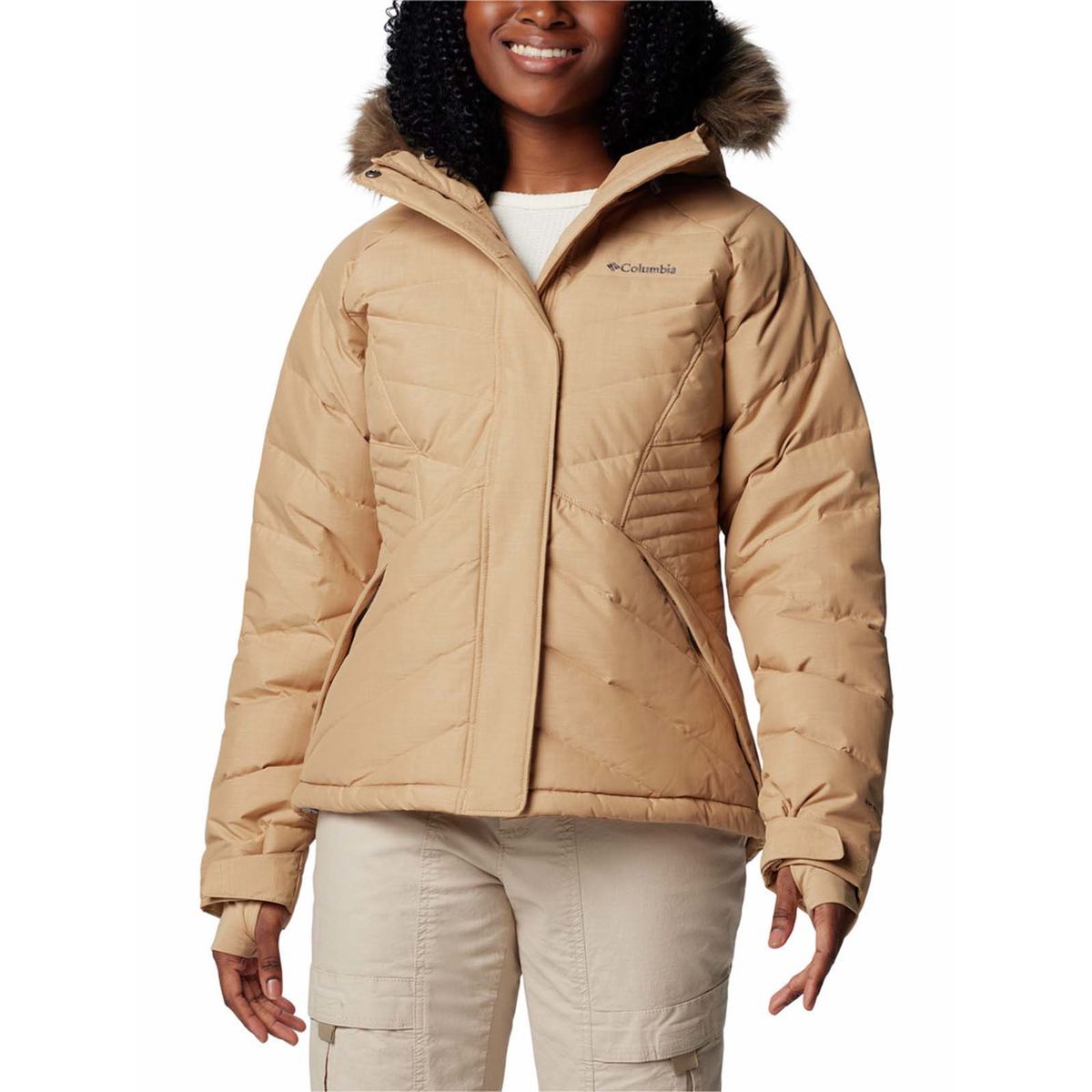 COLUMBIA - Parka Mujer Lay Down Iv Beige COLUMBIA