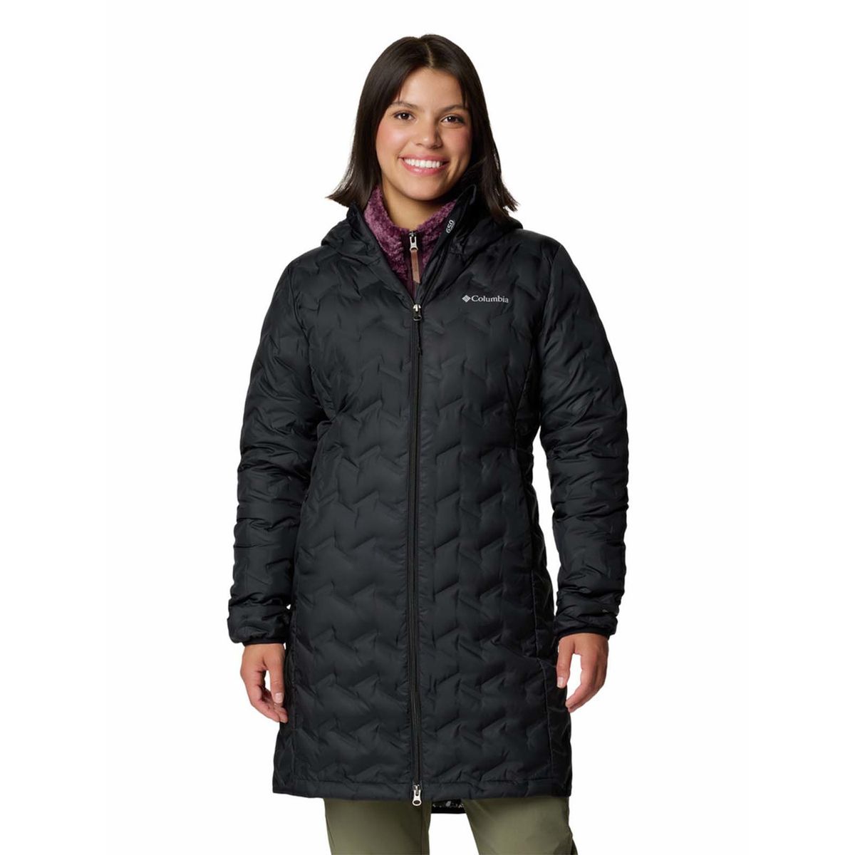 COLUMBIA - Parka Mujer Delta Ridge Ii Negro COLUMBIA