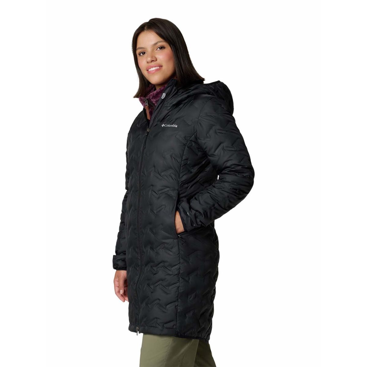 COLUMBIA - Parka Mujer Delta Ridge Ii Negro COLUMBIA