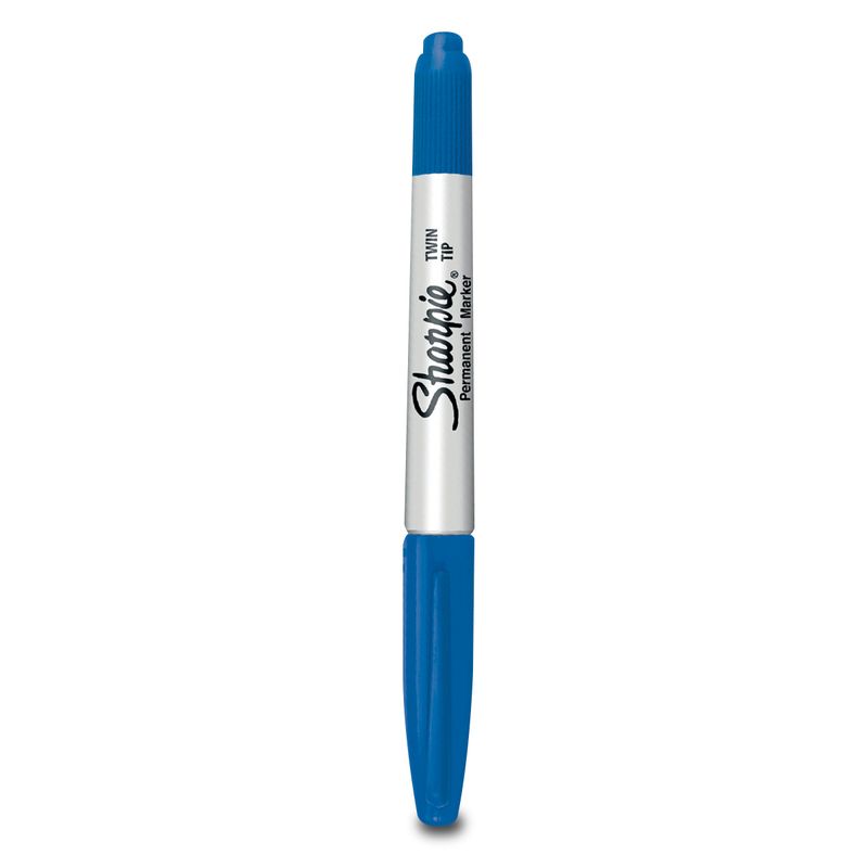SHARPIE - Marcador Permanente Doble Punta Color Azul Sharpie