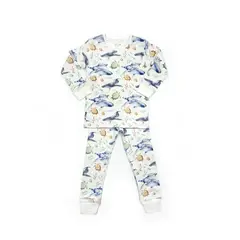 LITTLE BEE - Pijama Largo 100% Algodón Pima Modelo Turtles