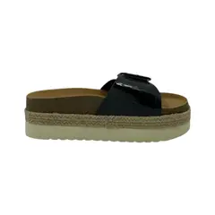HERIEL - Sandalia Negra Plataforma
