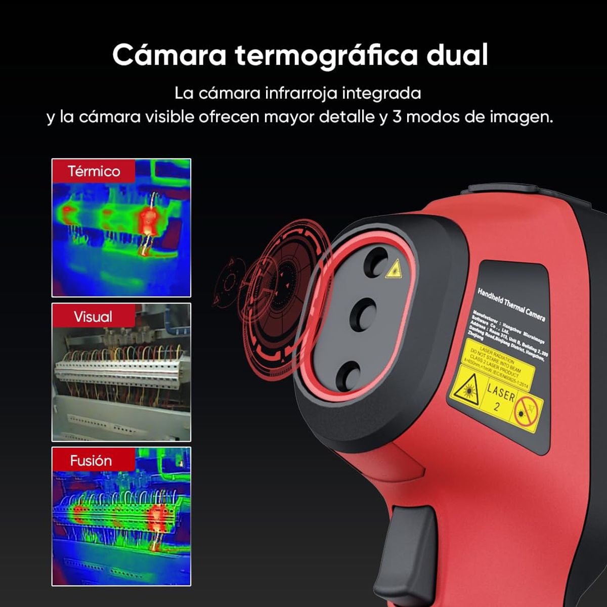 HIKMICRO - Termómetro con cámara termográfica E02 Super IR 240x240