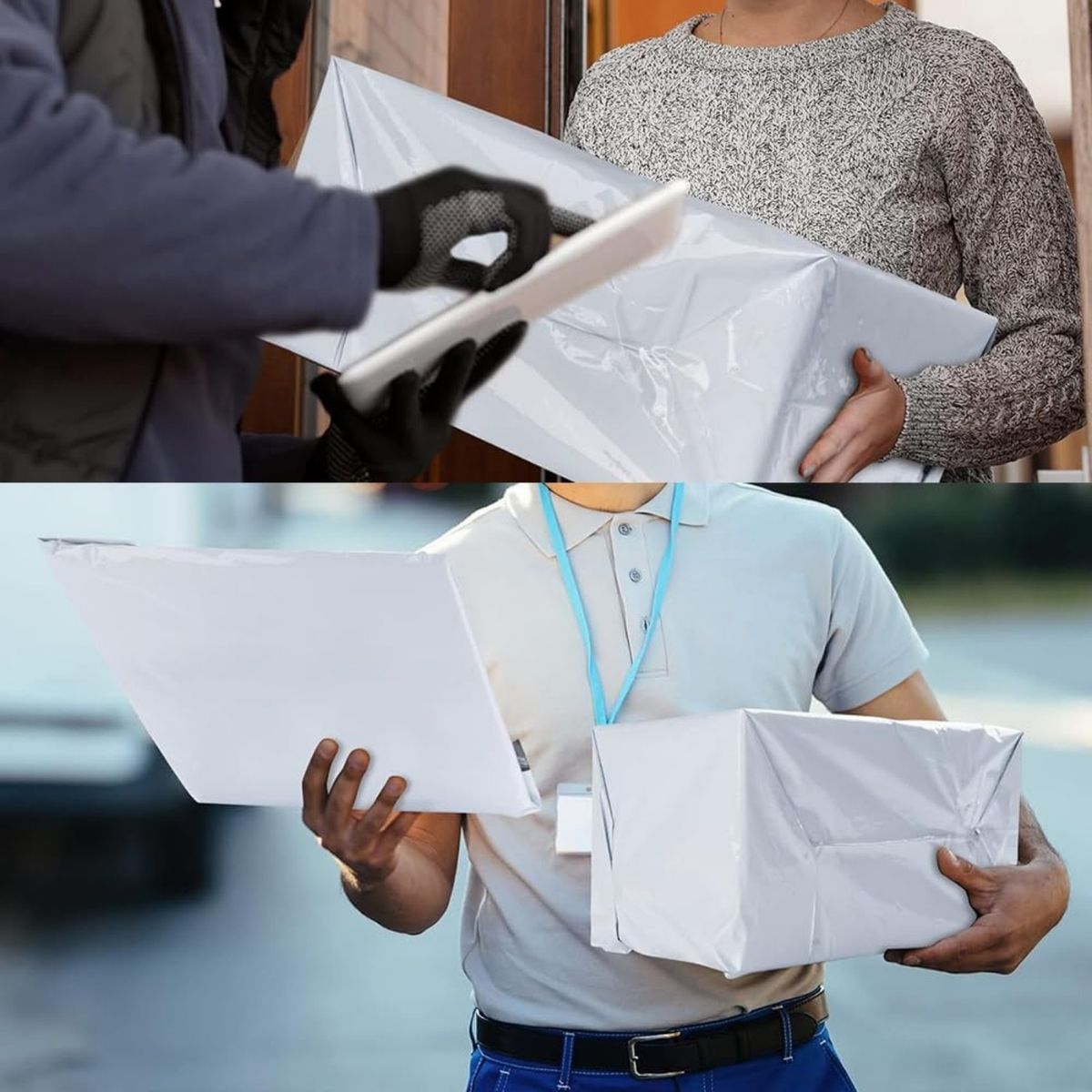 GENERICO - 100 Bolsas De Plastico Courier Con Adhesivo Envio 28x42cm