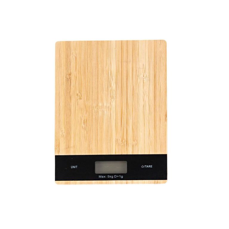 DAY Balanza Digital De Cocina Hasta 5 Kg Bambu