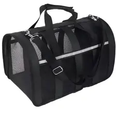 ATLAS - Bolso Transporte Mascotas Talla L Negro