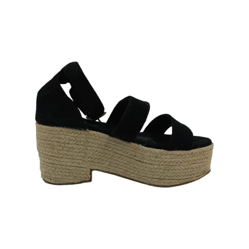 HERIEL - Sandalia Negra Plataforma Mujer