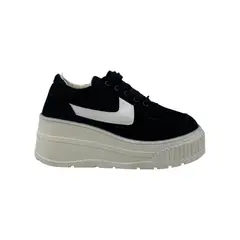 HERIEL - Zapatilla Negra Plataforma Mujer