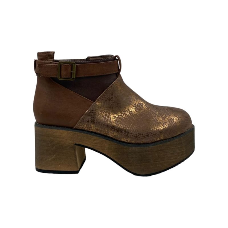 HERIEL - Botin Café Plataforma Mujer