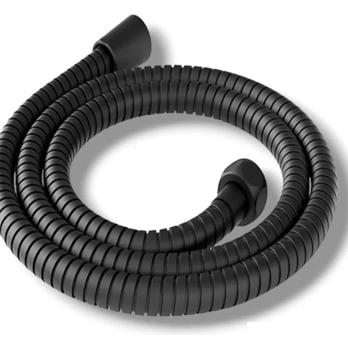 GENERICO - Manguera Flexible Negro Mate Repuesto Ducha Extensible 175m.