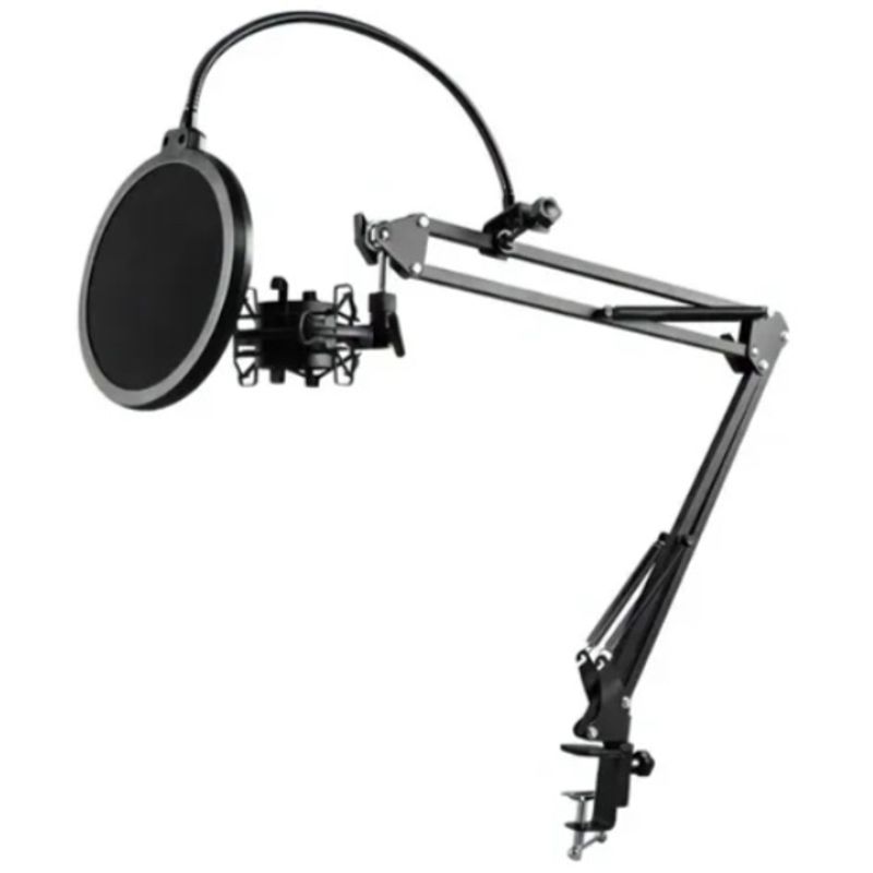 ATLAS - Microfono Studio Color Negro Kit Profesional Brazo