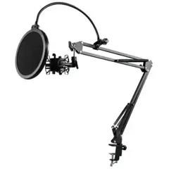 ATLAS - Microfono Studio Color Negro Kit Profesional Brazo
