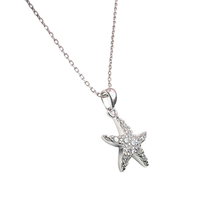 TIANA JOYAS - Collar de Estrella de Mar con Circones de Plata 925