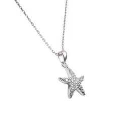 TIANA JOYAS - Collar de Estrella de Mar con Circones de Plata 925